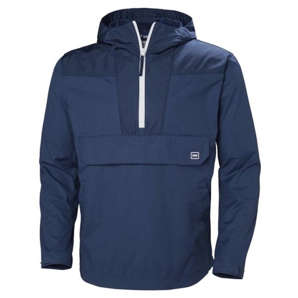 Helly Hansen Jackets & Blazers - Helly Hansen Trollvann Anorak Hooded Pullover Jacket in Catalina Blue, size XS